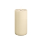 Preview: LED Kerze reale Flamme  Shape gerillt 15 cm H Creme